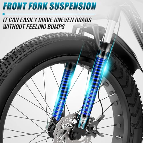 Vivi Electric Bike 26" x 4.0 Fat Tire Electric Bicycle, Peak 1000W Electric Mountain Bike, 25MPH Ebikes for Adults with 48V 13AH Removable Lithium-Ion Battery, Up to 60 Miles,UL 2849 Certified