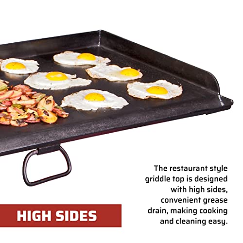 Camp Chef 3-Burner Griddle - Professional Flat Top Griddle for Camp Chef Cooking Systems - Outdoor Cooking Equipment - Fits 16" Cooking Systems