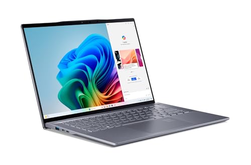 Acer Swift 14 AI Copilot+ PC | 14.5" 2.5K 120Hz Display | Unlock AI Experiences | Snapdragon X Plus 10-Core Processor | 16GB LPDDR5X | 1TB Gen 4 SSD | Wi-Fi 7 | Windows 11 Home | SF14-11-X128