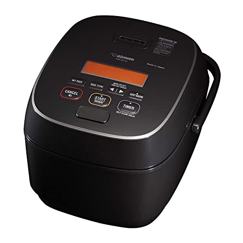 Zojirushi NW-JEC10BA Pressure Induction Heating (IH) Rice Cooker & Warmer, 5.5-Cup, Made in Japan