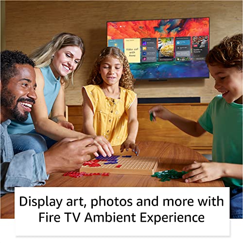 Amazon Fire TV 75" Omni QLED Series 4K UHD smart TV, Dolby Vision IQ, Fire TV Ambient Experience, local dimming, hands-free with Alexa