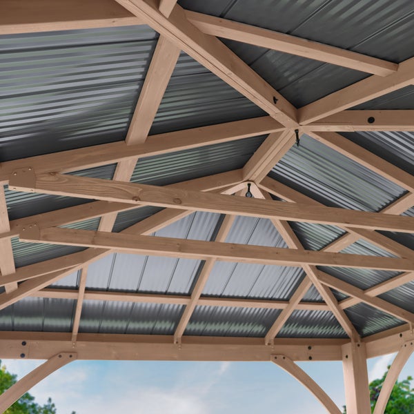 Yardistry 12' x 14' Gazebo with Aluminum Roof