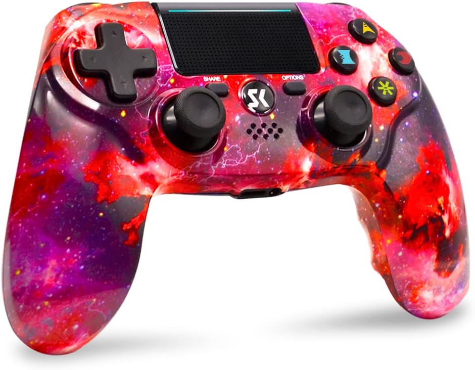 Wireless Controller for PS4,Excellent Performance Double Shock Gamepad Compatible with Playstation 4/Pro/Slim with Headset Jack, Touch Pad, Motion Control