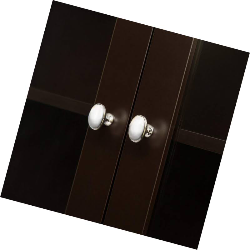 Glitzhome Bathroom Cabinet Spacesaver, Espresso (Brown)
