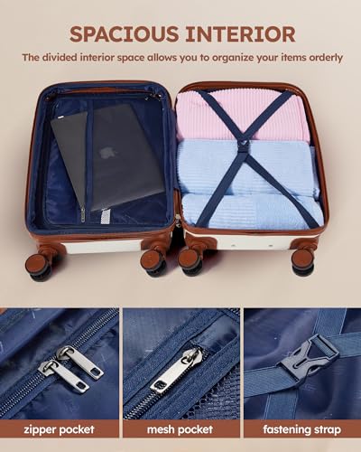 3 Piece Luggage Sets Expandable, Hardshell Travel Suitcase with Double Spinner Wheels and TSA Lock, (Black)