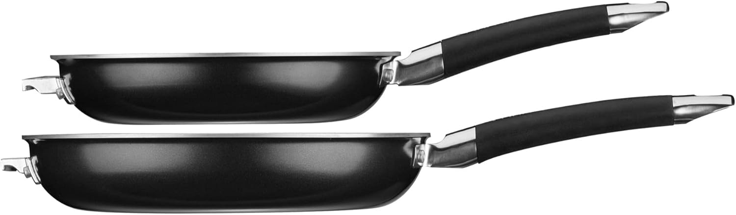 CUISINART N51-12BK SmartNest Nonstick Aluminum Nesting Cookware Set, 12 Piece, Black
