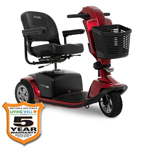 Pride Mobility Victory 10.2 3-Wheel Electric Scooter S6102 Newly Re-Designed Offers a Sleek Design and Innovative Features! (Ocean Blue, 18" x 17" Seat)