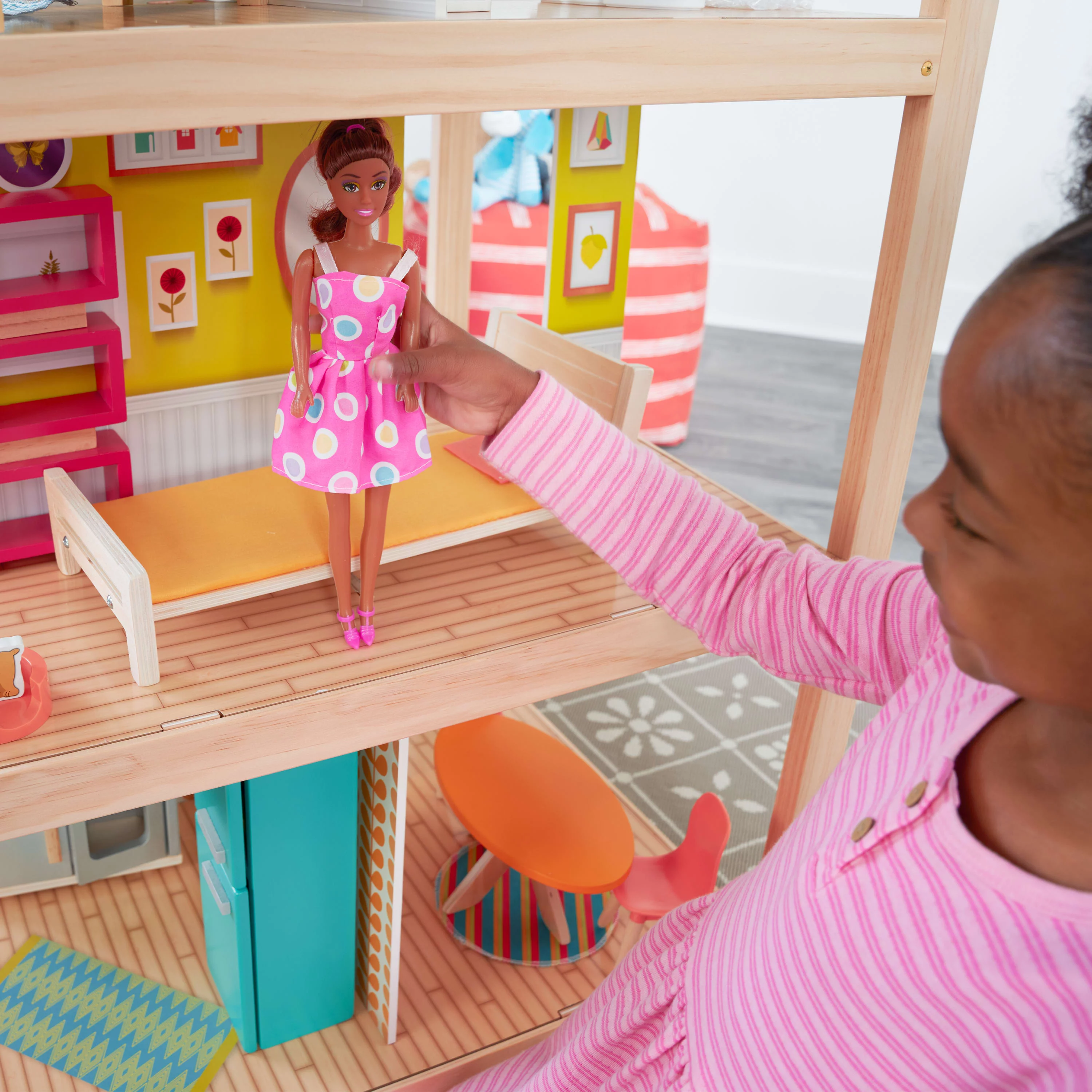 KidKraft So Stylish Mansion Wooden Dollhouse with 42 Accessories