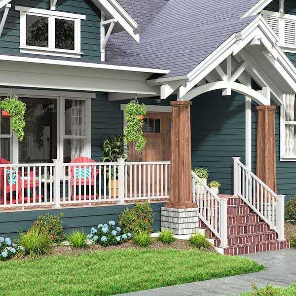 Veranda Traditional 6 ft. x 36 in. White PolyComposite Rail Kit without Brackets - Shop Hardware Tools Online Store