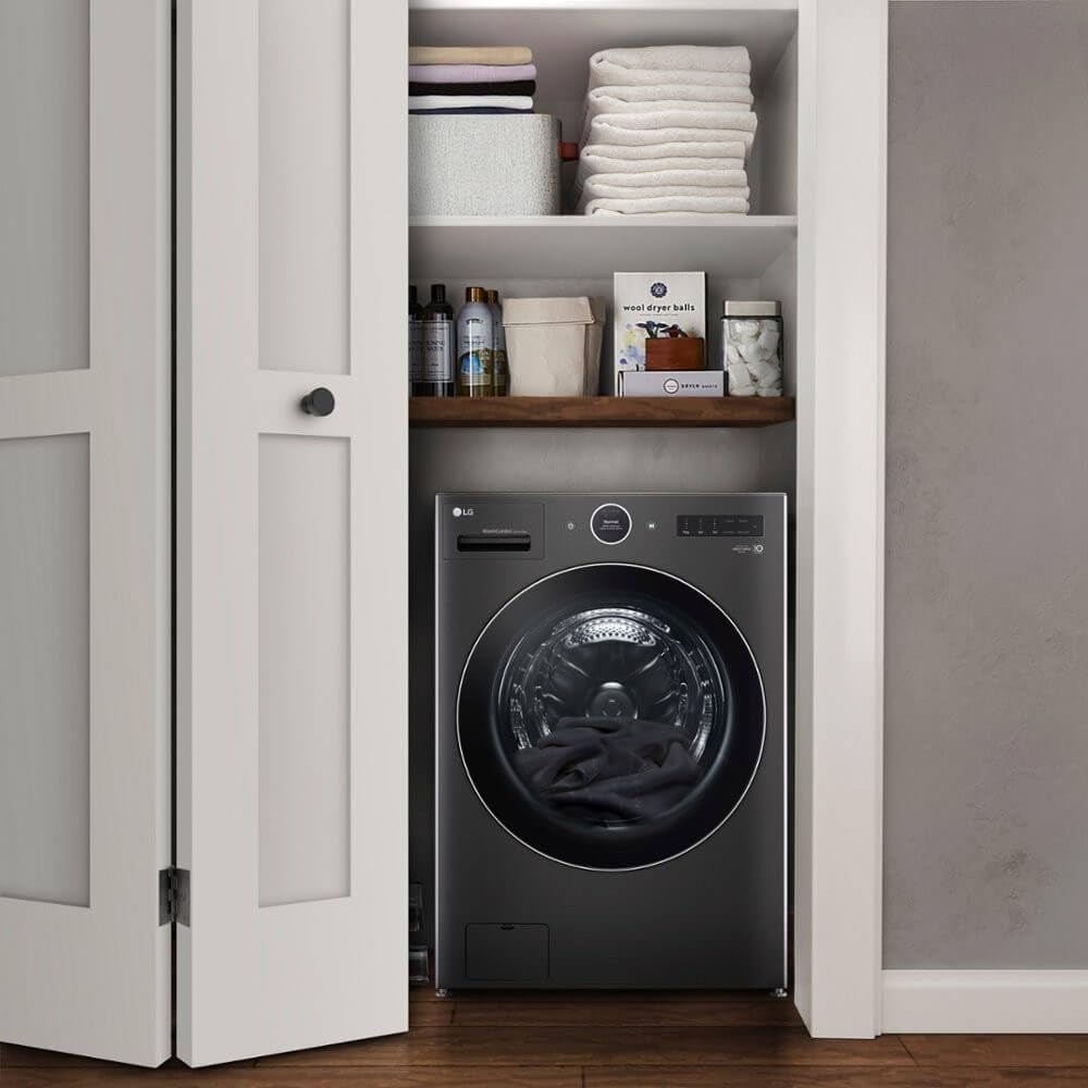 LG WM6998HBA Ventless Washer/Dryer Combo LG WashCombo All-in-One 5.0 cu. ft. Mega Capacity with Inverter HeatPump Technology and Direct Drive Motor