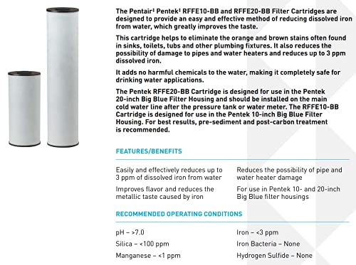 Pentair Pentek RFFE10-BB Big Blue Water Filter
