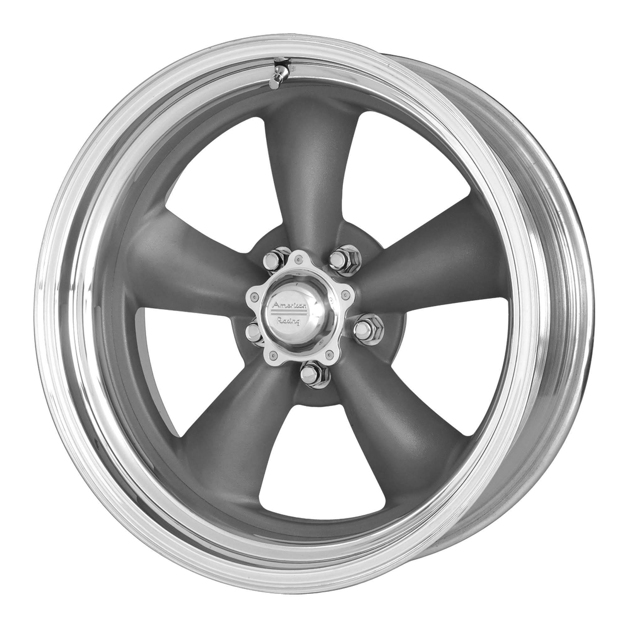 American Racing VN215 Torq THRUST II Mag Gray 15x6 5x4.5 -6mm (VN2155665)