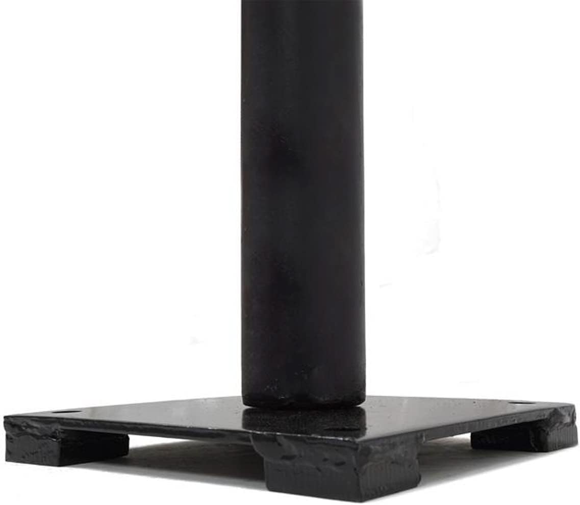 Titan Single Post Park Style Grill Charcoal Grill w Base Anchor BBQ Heavy Camp