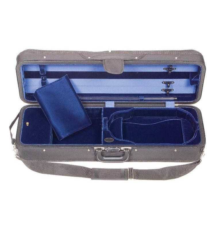 Bobelock 1003 FeatherLite Oblong Suspension Violin Case Blue Velour