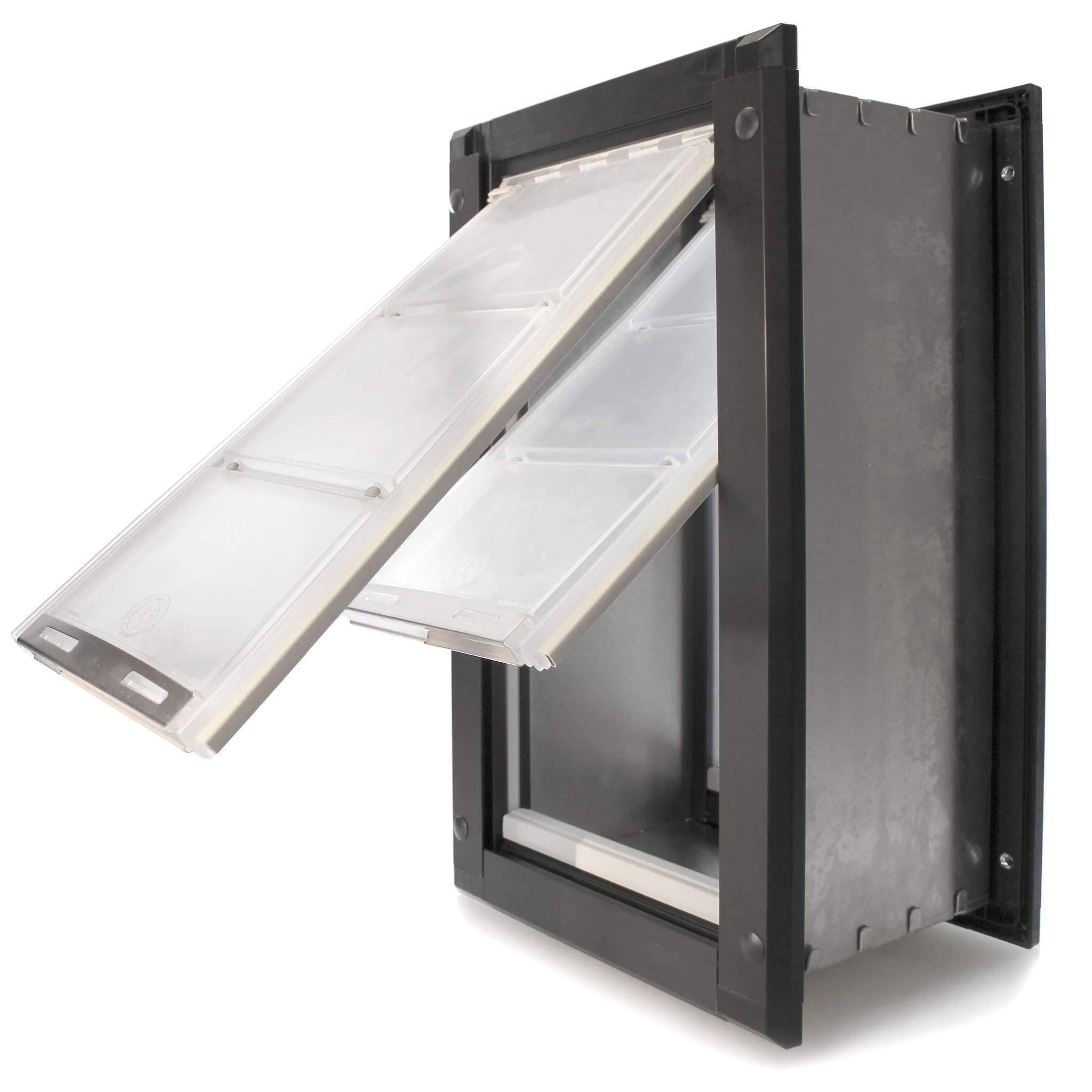 Endura Flap Wall Mount Pet Door Medium / Single Flap / Black