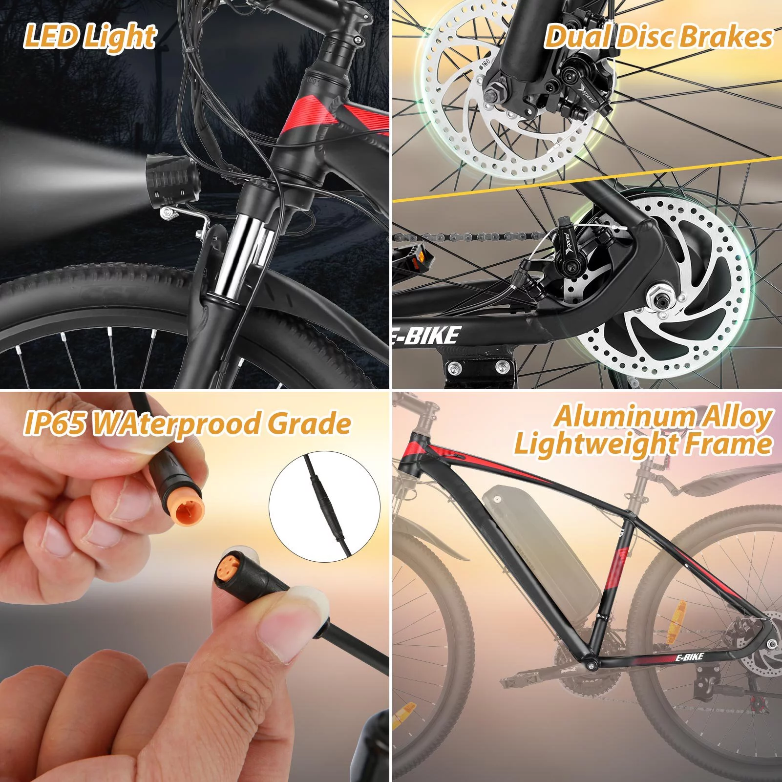 Elifine 500W Electric Bike for Adults, Shimano 21-Speed, 27.5" Mountain Electric Bicycle, 48V 10.4Ah Battery Ebike with 5 Riding Modes, 19.8 mph Aluminum Alloy Electric Commuter Bike up to 50 Miles