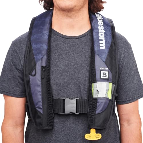 BLUESTORM Atmos 40 Automatic/Manual Inflatable PFD Life Jacket for Adults | US Coast Guard (USCG) Approved Life Vest