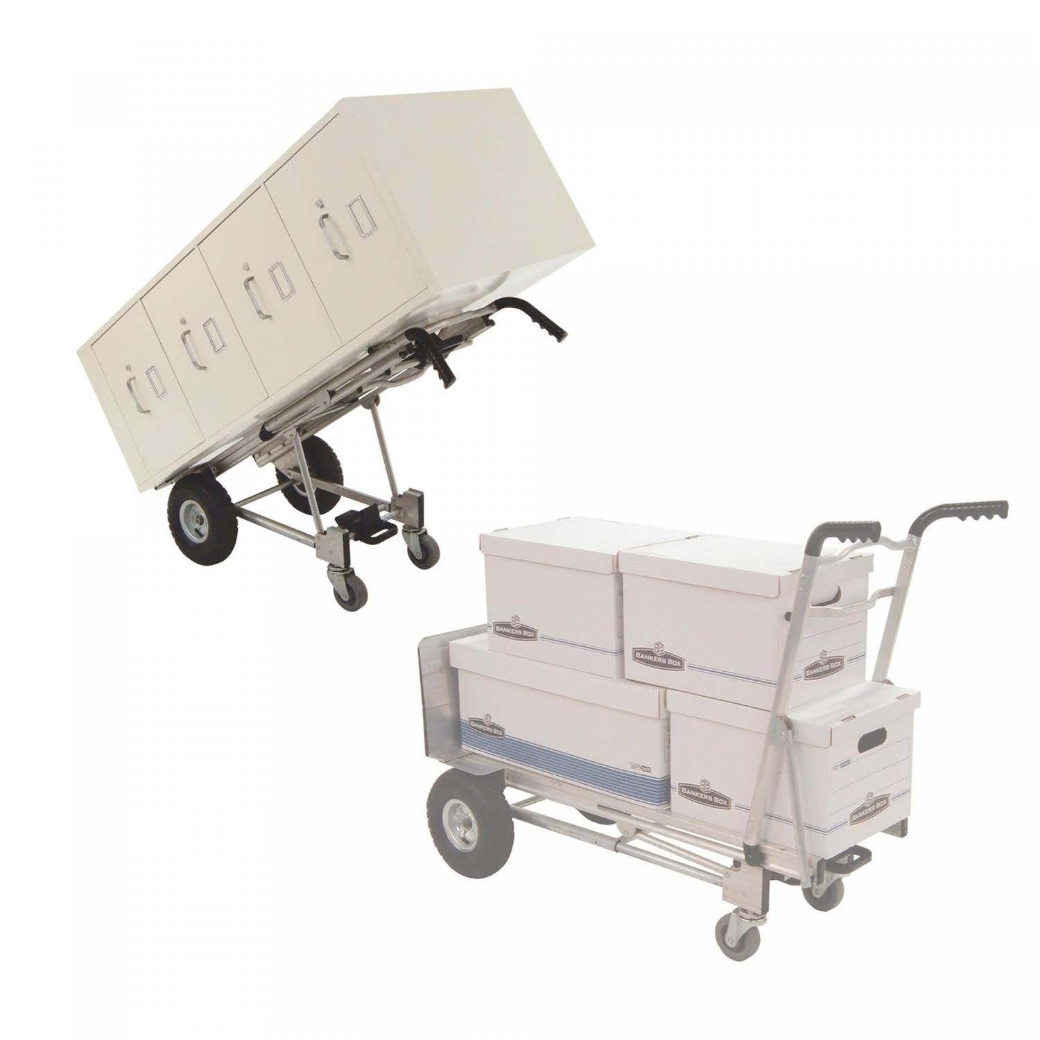 Cosco Multi-Position Hand Truck, 1000 lb Capacity, Silver