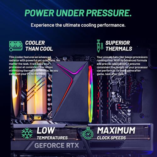 Skytech Azure Gaming PC Desktop, Ryzen 7 9700X 3.8 GHz (5.5GHz Turbo Boost), NVIDIA RTX 4060 8GB GDDR6, 2TB SSD, 32GB DDR5 RAM 6000 RGB, 650W Gold PSU, 360mm ARGB AIO, Wi-Fi, Win 11 Home