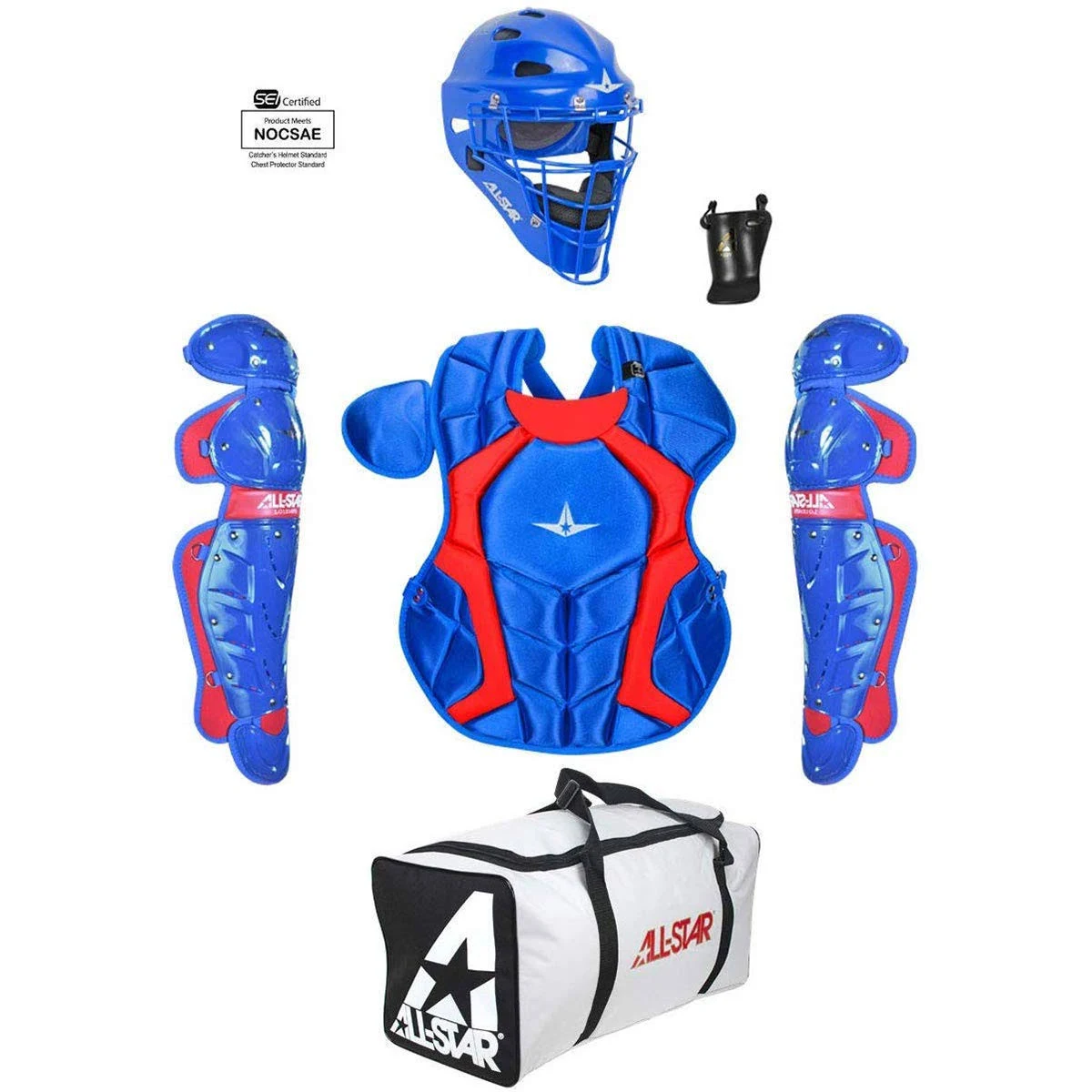All-Star Players Series NOCSAE Two-Tone Youth 9-12 Baseball Catcher&s Set