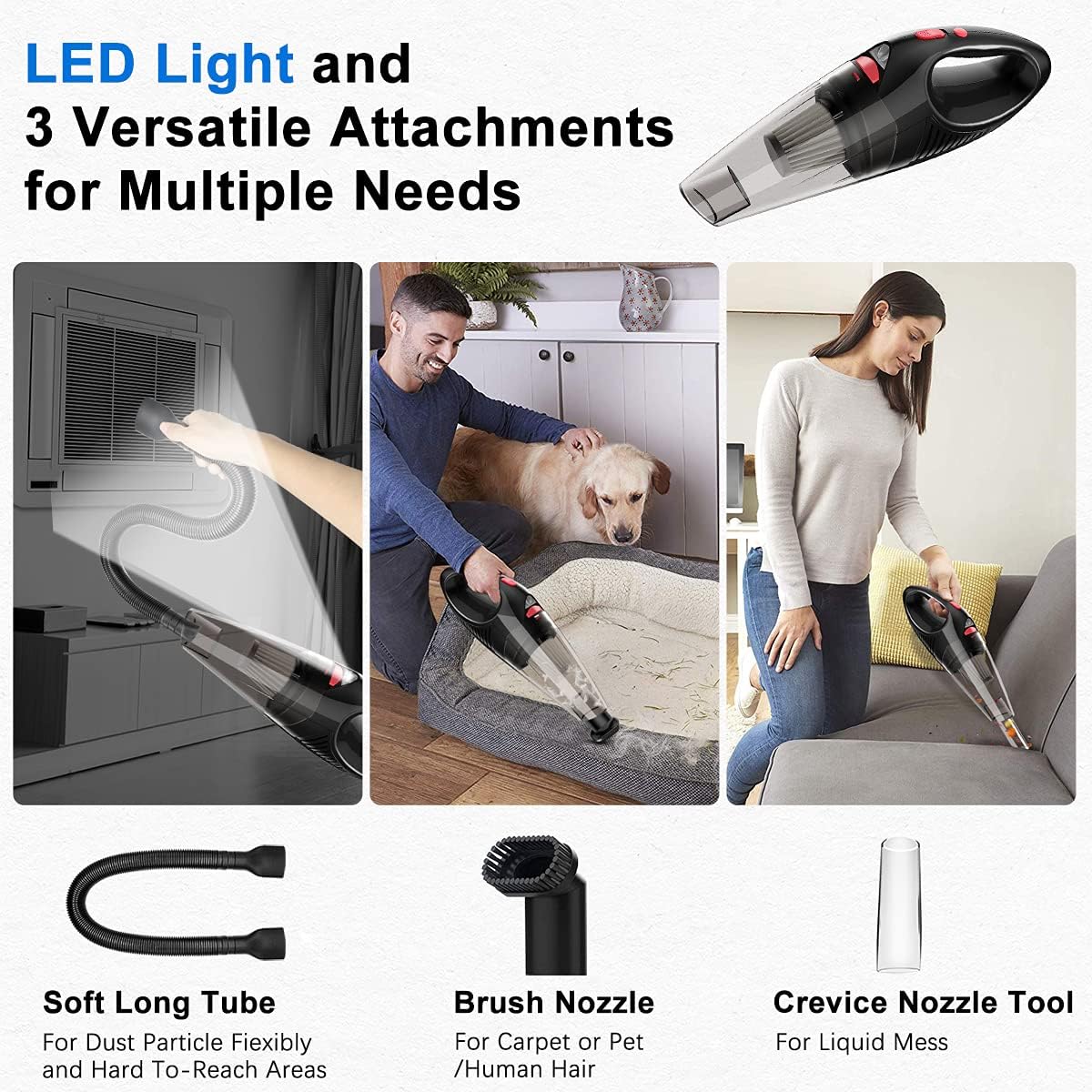 Dustbuster Handheld Vacuum Cordless, Portable Hand Vacuum with Strong Suction for Pet Hair, Home and Car Cleaning