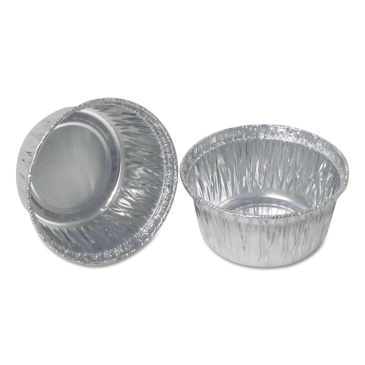 Durable Packaging Aluminum Round Containers, 3 1/4x22 Dia, Silver, 1000/Carton