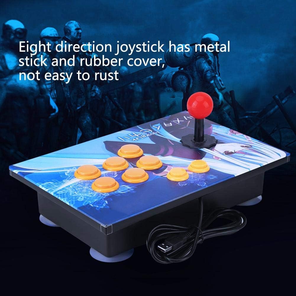 PC Arcade Game USB Stick Buttons Controller Zero Delay 8 Directions Joystick Control Device for PC Win7/ Win8/ Win10