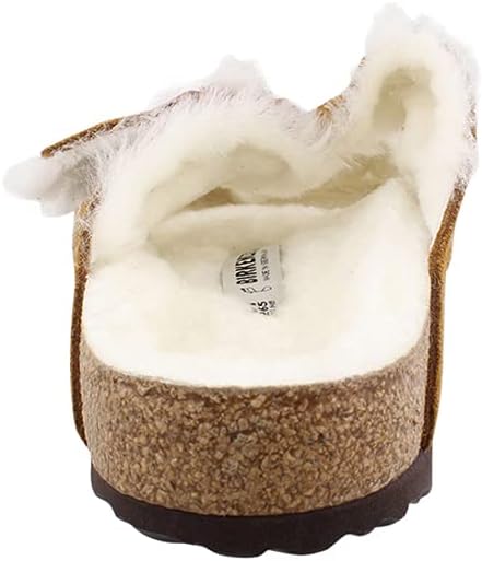Birkenstock Arizona Fur Unisex Shoes Size 11, Color: Mink