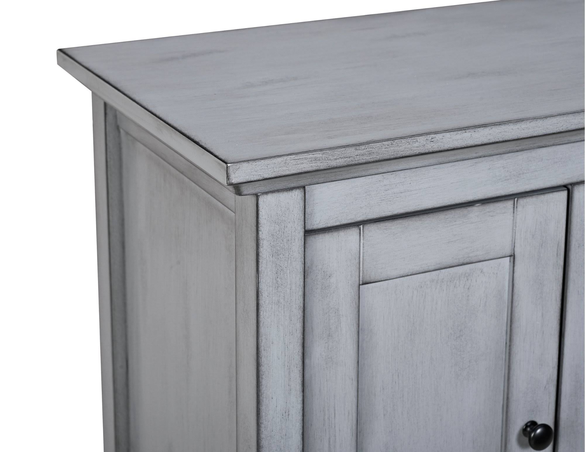 Walker Edison 52x22 Wood TV Media Stand Storage Console - Antique Grey