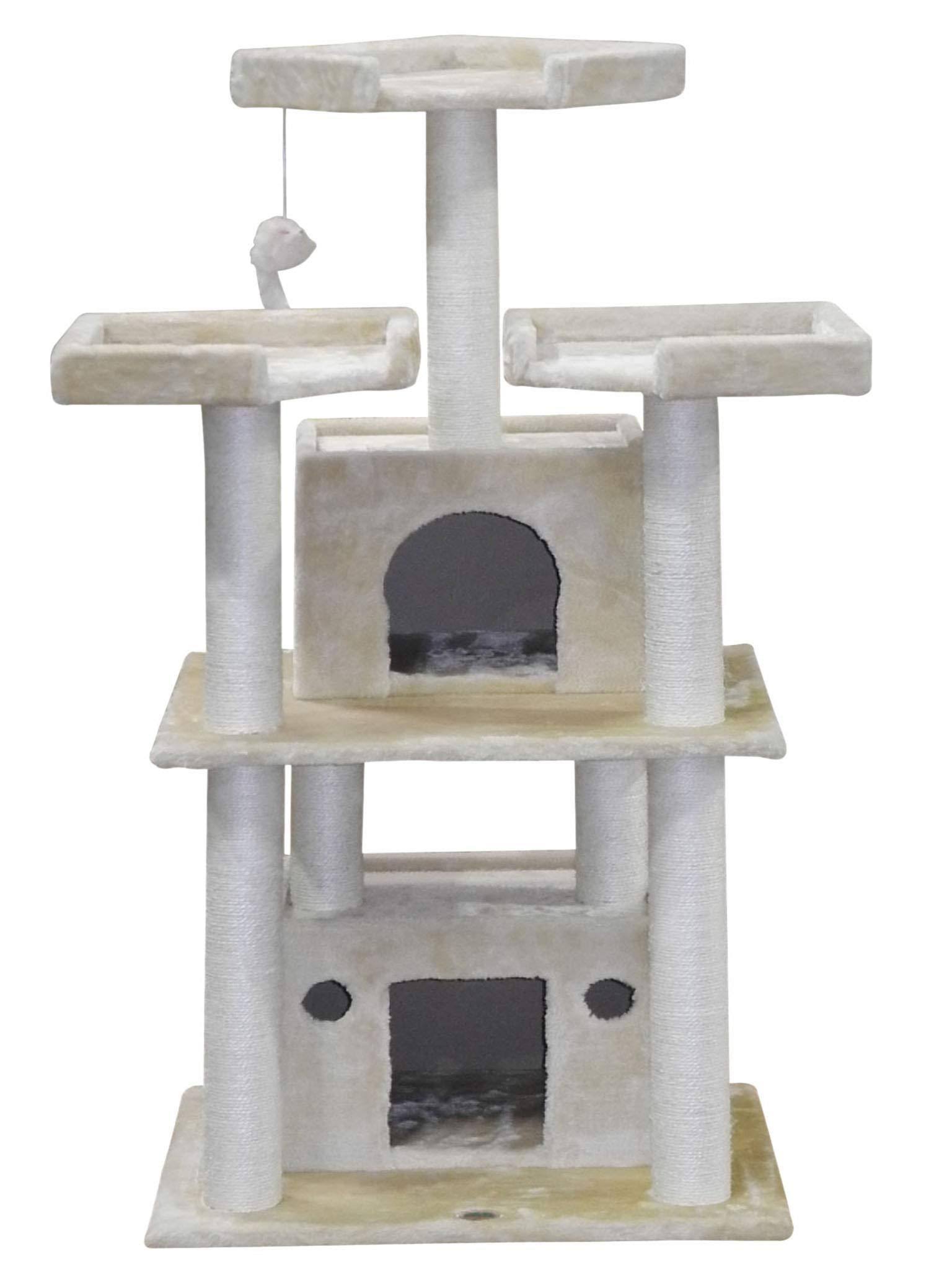 Go Pet Club F39 51 in. Beige Cat Tree