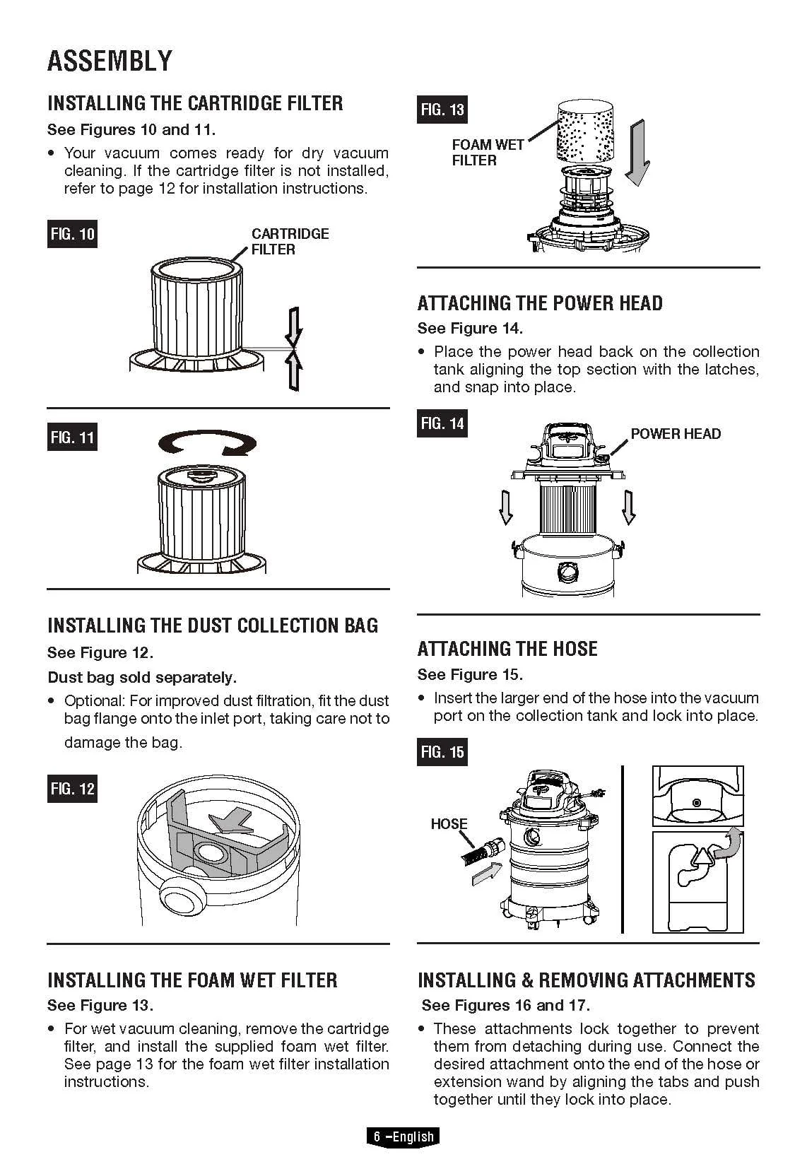 HART 6 Gallon 5 Peak HP Stainless Steel Wet/Dry Vacuum, VOC608S 3702