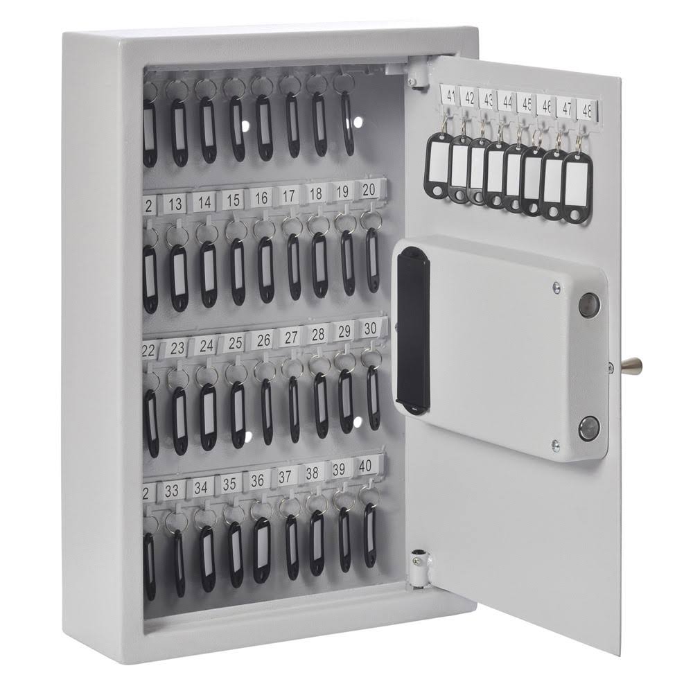 Buddy Electronic 48 Capacity Key Cabinet: Platinum