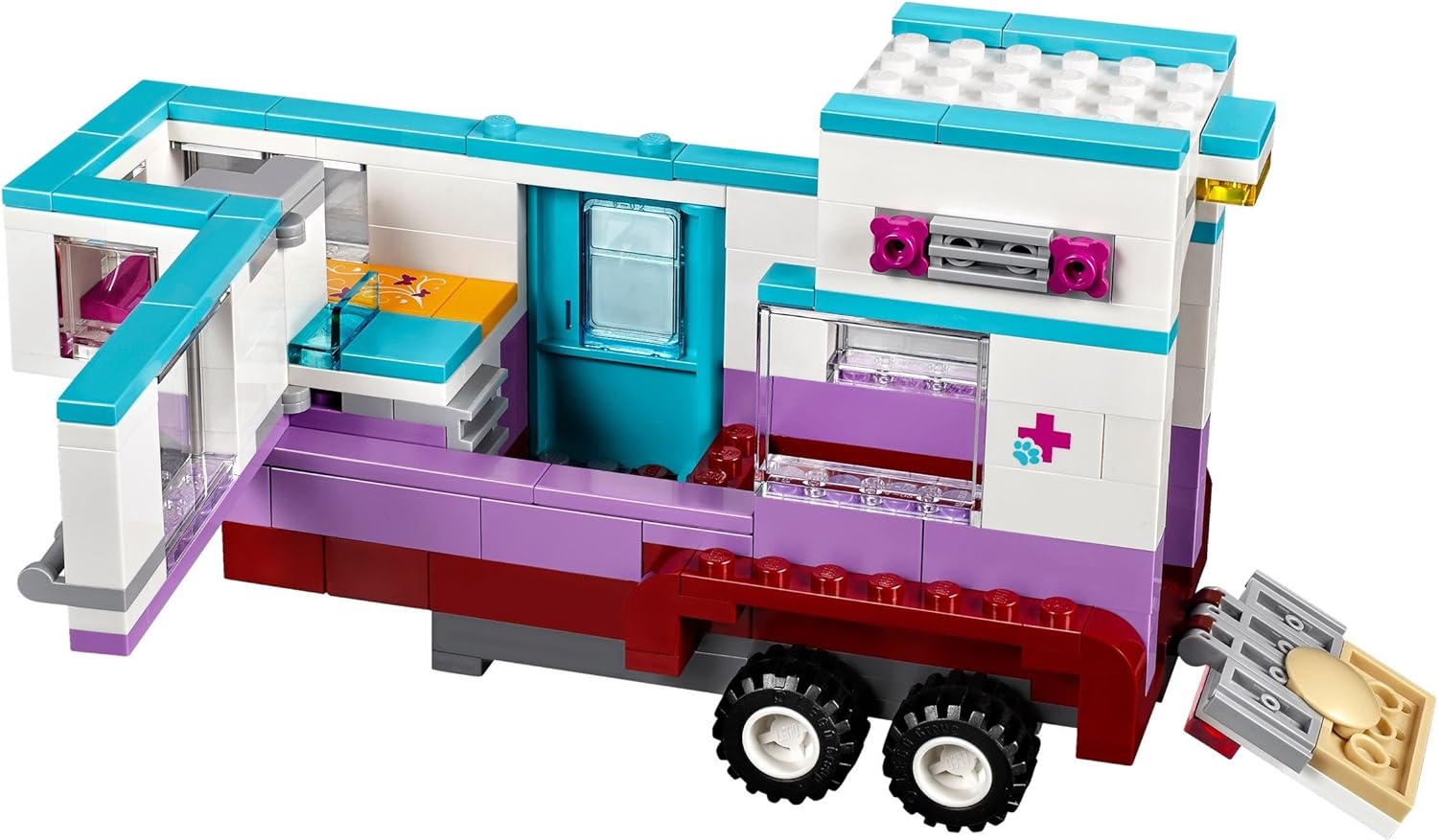 LEGO 41125 Horse Vet Trailer Building Kit, (370 Piece)