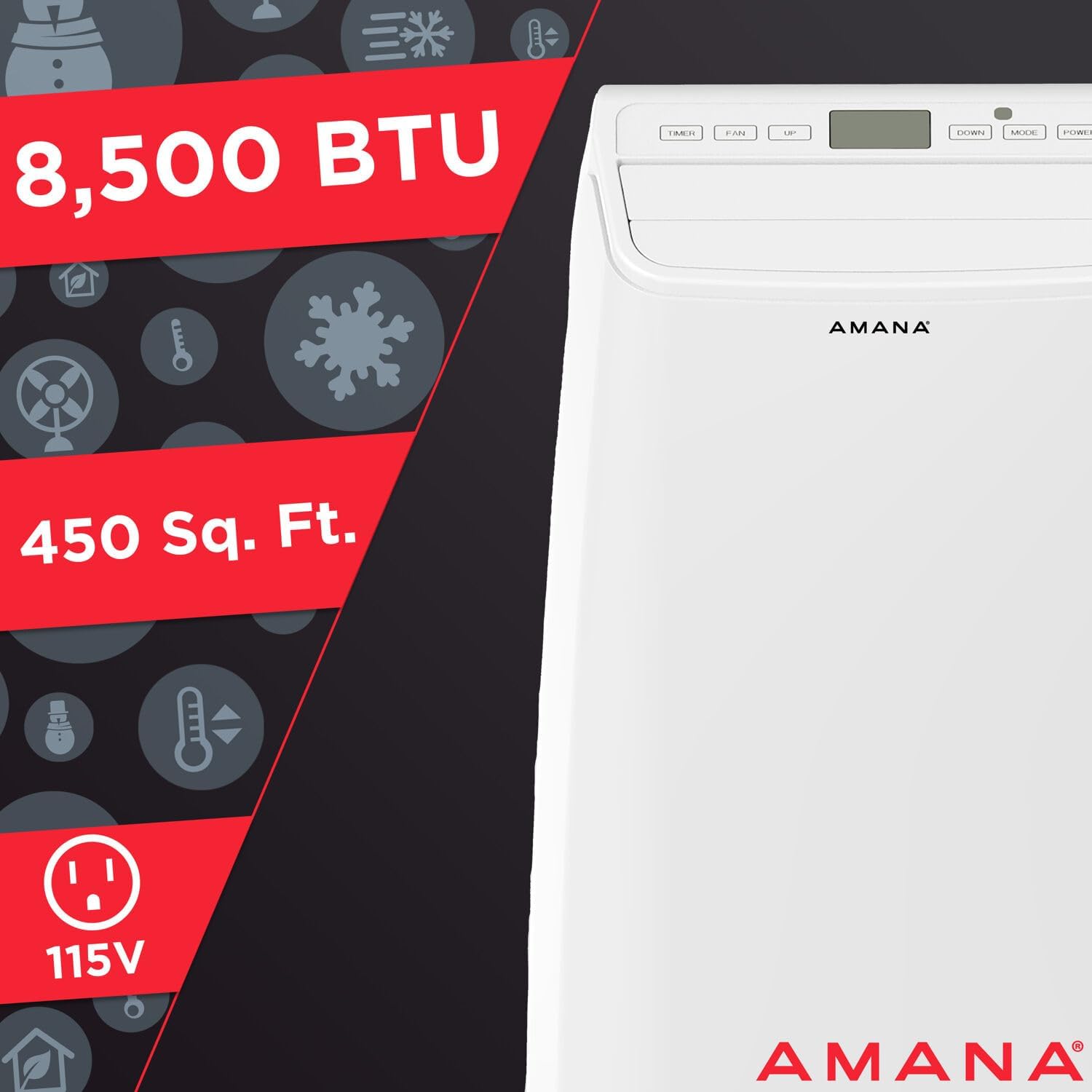 Amana Portable Air Conditioner Remote Control, White (AMAP141AW)