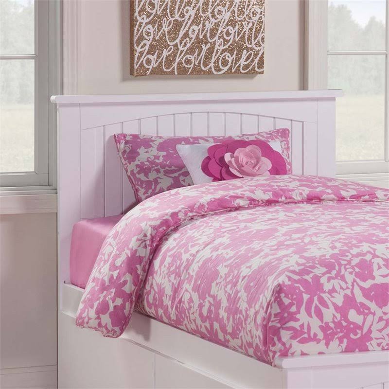 Atlantic Furniture Nantucket Panel Headboard, White, Twin