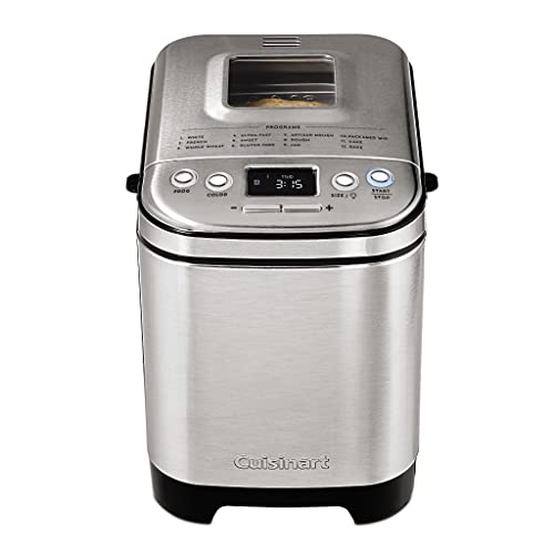 Cuisinart Convection Bread Maker Machine-16 Menu Options, 3 Loaf Sizes up to 2lbs, 3 Crust Colors-Includes Measuring Cup + Spoon & Kneading Hook