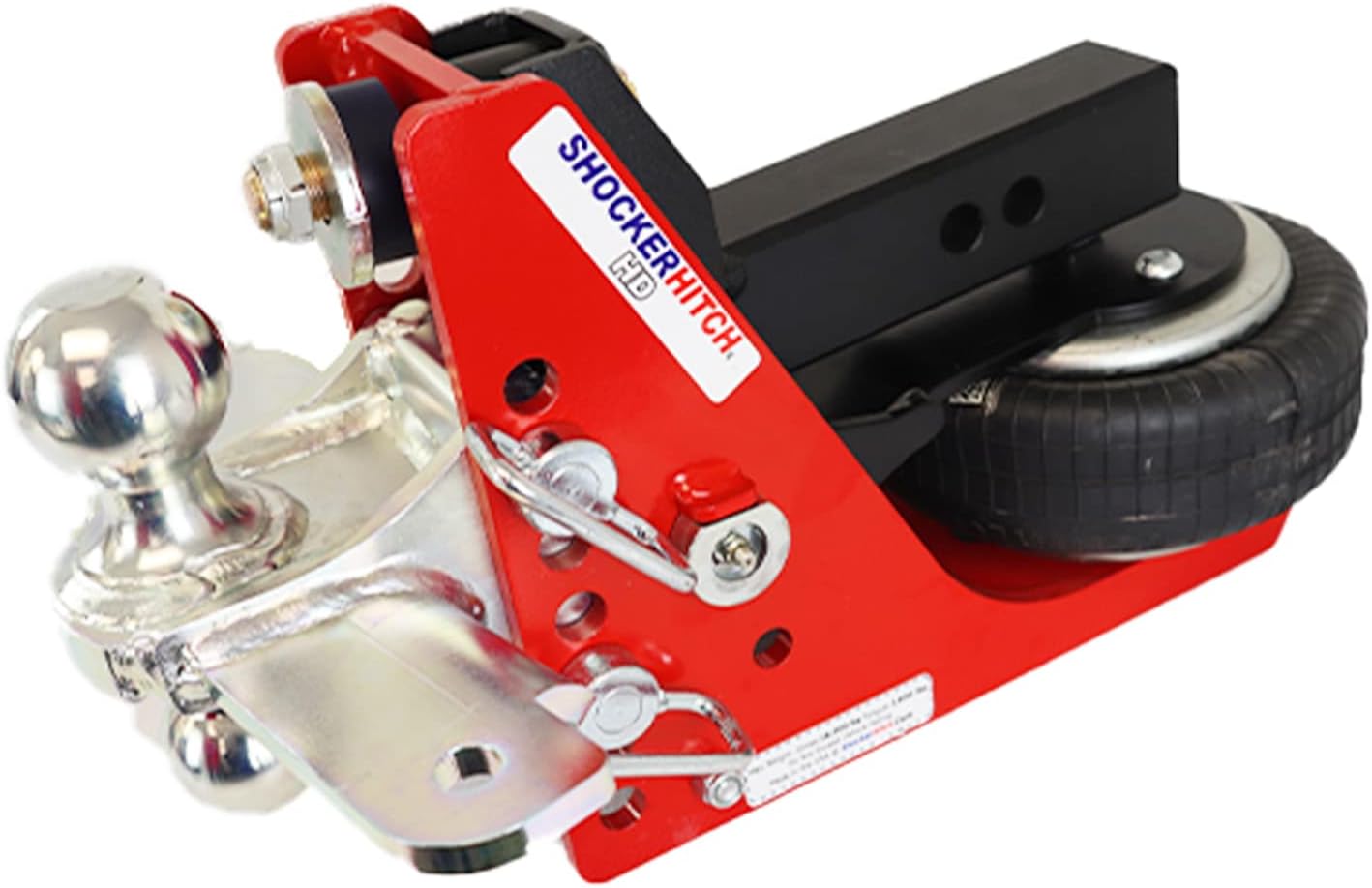 Shocker Air Hitch with Sway Control Combo Ball Mount, Fits 3" Hitch - 12,000 lbs