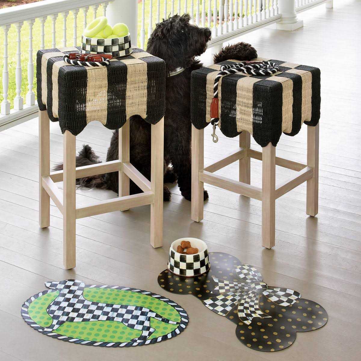 MacKenzie-Childs Check Pet Dish - Pet Supplies online store