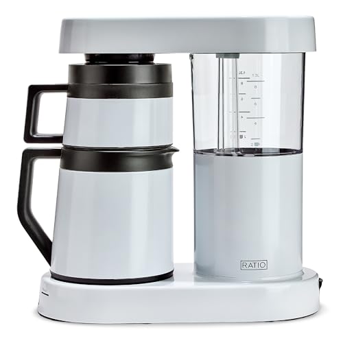 Ratio Coffee - Series 2 Six Coffee Maker, Simulated Pour-Over Coffee Machine, Coffee Pot with Brewing Capacity, Makes 2-8 Cups