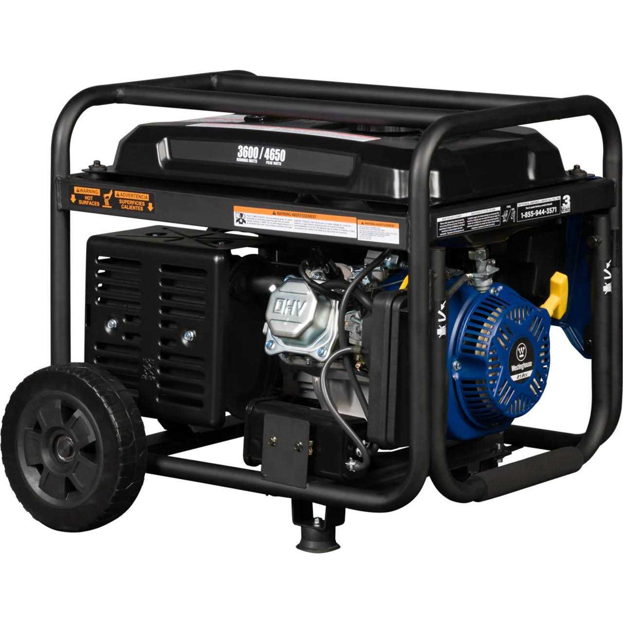 Westinghouse WGEN3600C 3600 Watt Portable Generator w/ Wheel Kit - Shop Hardware Tools Online Store