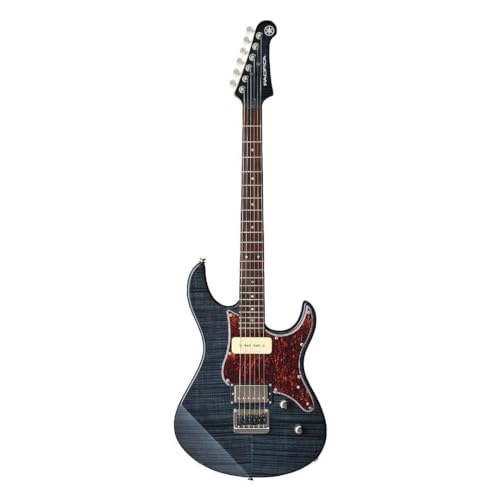 YAMAHA 6 String Solid-Body Electric Guitar, Right, Translucent Black, 612VII (PAC612VIIFM TBL)