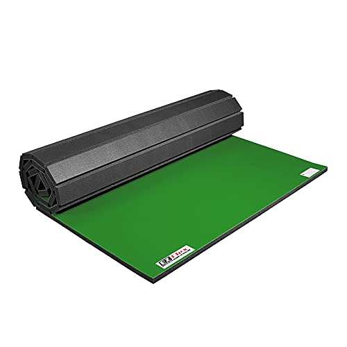 IncStores 1.4 Inch Thick Roll Out Wrestling Mat | Foam and Vinyl Mat for Practicing Wrestling Technique in Your Basement, Garage, or School Facility
