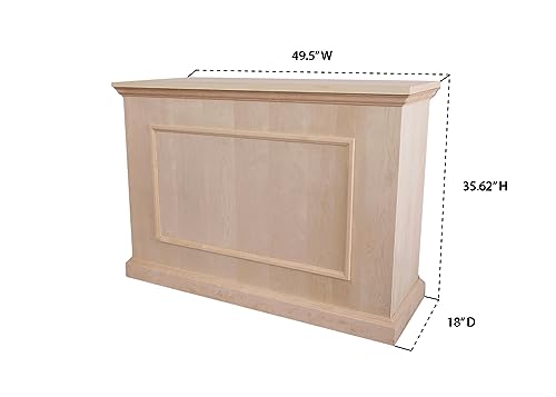 Touchstone 72009 - Elevate TV Lift Cabinet - TVs Up To 50 Inch Diagonal (45” Wide TV) – Honey Oak - 50 In Wide - SRV 3900 TV Lift - Wired & Wireless RF Remote