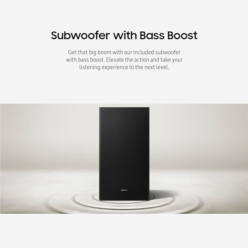 Samsung B-Series Soundbar HW-B630F 3.1 ch DTS Virtual:X Soundbar with Subwoofer (2025 Model) One Remote Control, Voice Enhance Mode, Adaptive Sound