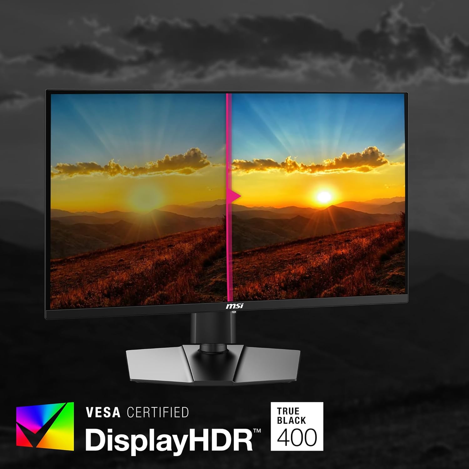 MSI MPG 271QRX QD-OLED, 27 OLED Gaming Monitor, 2560 x 1440 (QHD), OLED 0.03ms Response time, 360Hz, True Black HDR 400, HDMI, DP Port, USB Type C, Tilt, Height