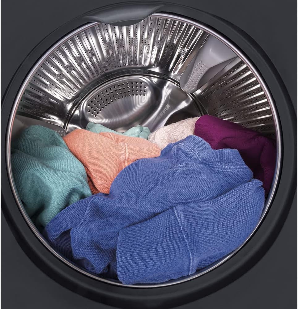 GE GFW148SSMWW Frontload Washer with Steam, 2.4 Cu. Ft. Capacity, White