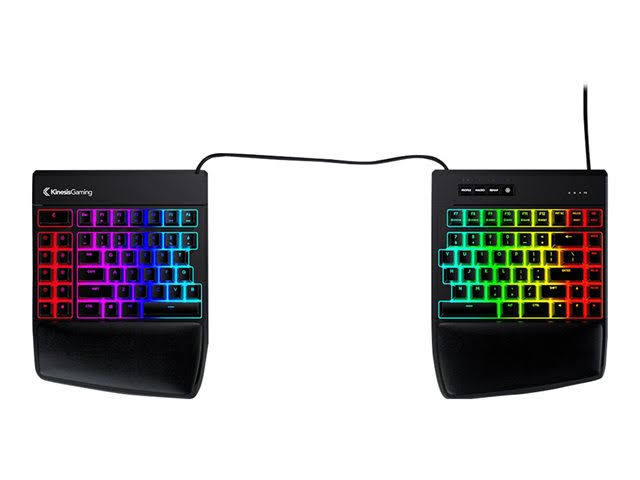 Kinesis Gaming Freestyle Edge RGB Split Mechanical Keyboard (MX Blue)