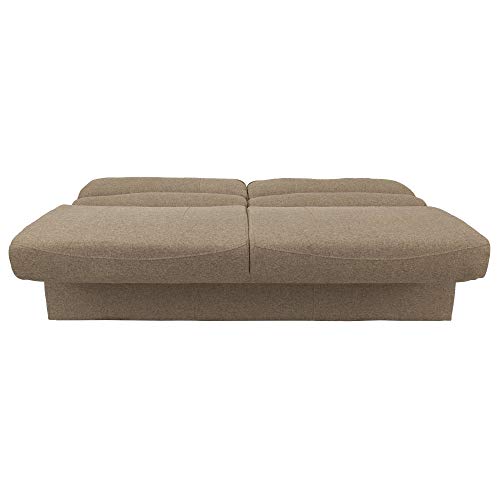 RecPro Charles RV 62" Jackknife Sofa | Love Seat | Sleeper Sofa | RV Furniture | RV Couches | Cloth (Oatmeal)