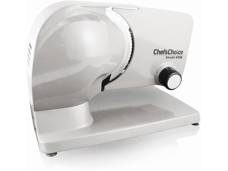 Chef&s Choice Edgecraft Model E615 Premium Electric Food Slicer - 7x22 Blade 100 Watts Die Cast Body Aluminum Food Pusher Adjust