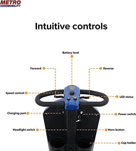 Outdoor Travel Folding Mobility Scooter for Seniors w/Windshield, Electric Medical Scooter for Adults with USB Charging Port, Powered Mobility Scooter MAX Load 300LBS